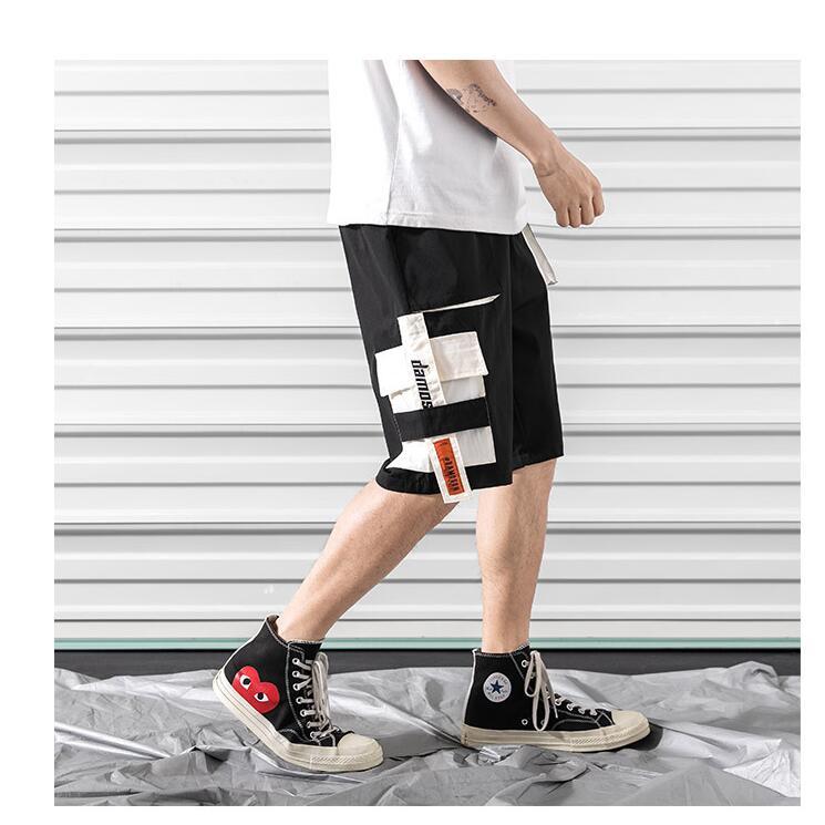 Black Streetwear Hip Hop Shorts