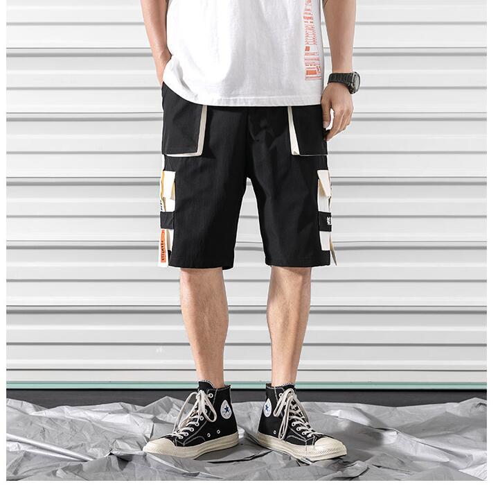 Black Streetwear Hip Hop Shorts