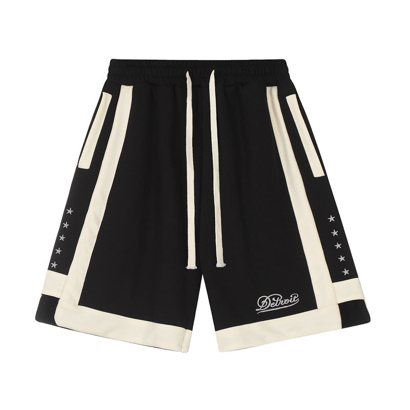 Urban Pulse Contrast Stripe Hip-Hop Shorts