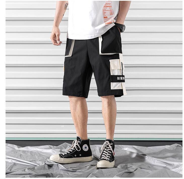 Black Streetwear Hip Hop Shorts