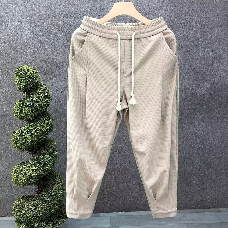 Men's Stylish Elastic Waist Casual Trousers