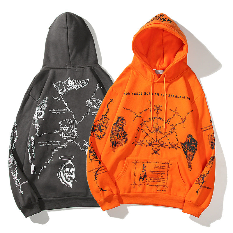 Embroidered Hip-hop Hoodies