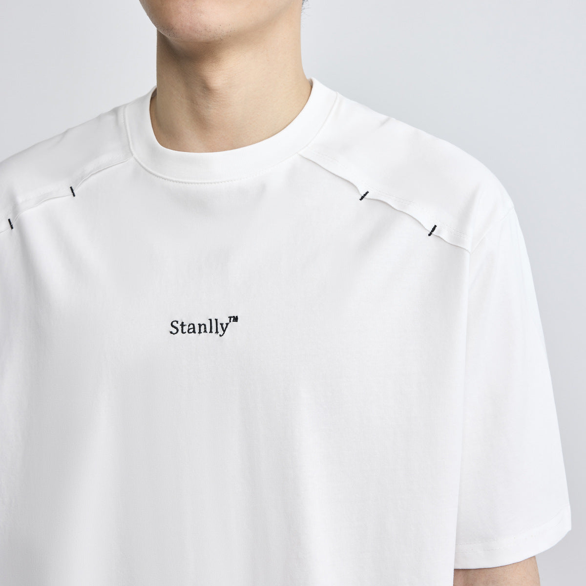 Casual Letter Embroidered Tee