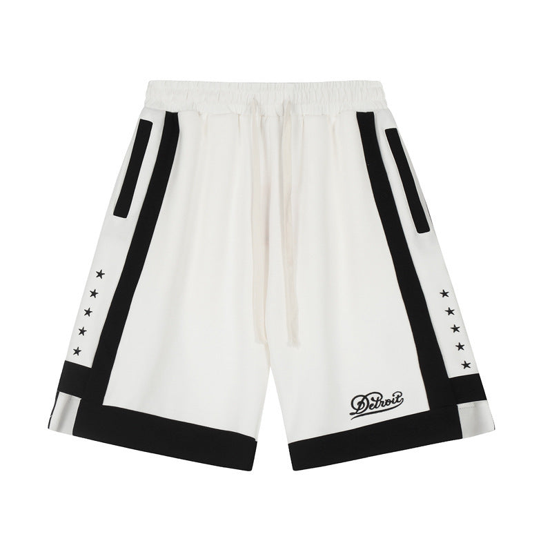 Urban Pulse Contrast Stripe Hip-Hop Shorts