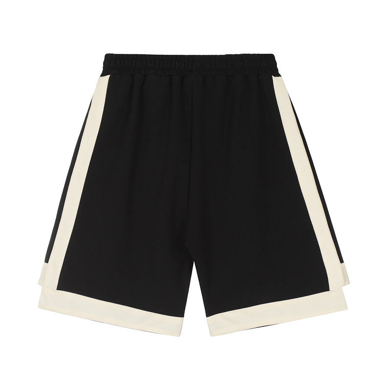 Urban Pulse Contrast Stripe Hip-Hop Shorts