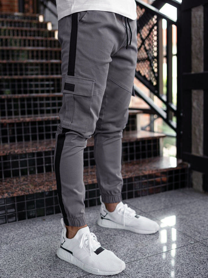 Men's Casual Striped Pattern Pants