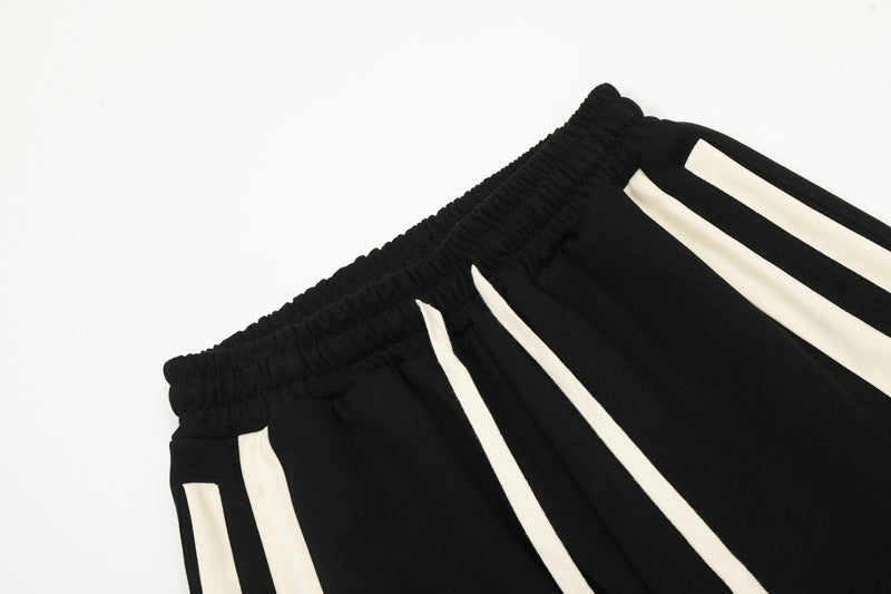 Urban Pulse Contrast Stripe Hip-Hop Shorts