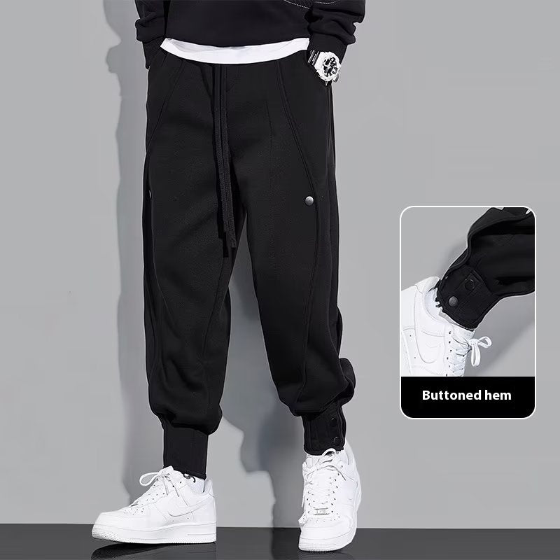 Comfortable Black Tapered Sweatpants