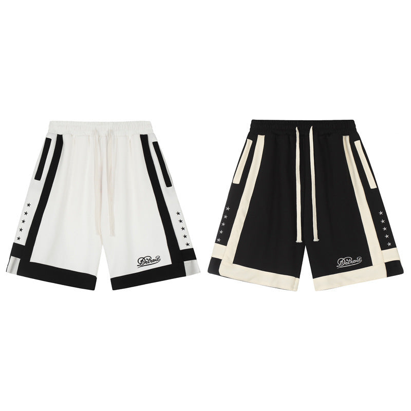 Urban Pulse Contrast Stripe Hip-Hop Shorts