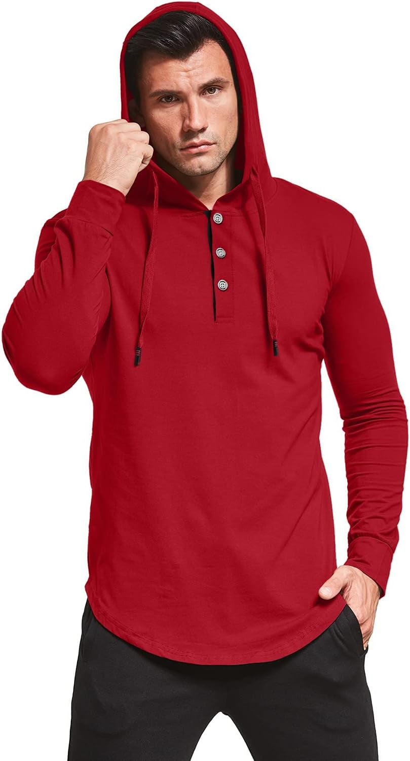 Men'S S-5X Short&Long Sleeve Fashion Athletic Hoodies Sport Sweatshirt Casual Hooded T-Shirts