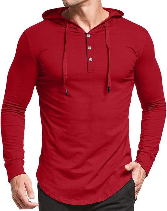 Men'S S-5X Short&Long Sleeve Fashion Athletic Hoodies Sport Sweatshirt Casual Hooded T-Shirts